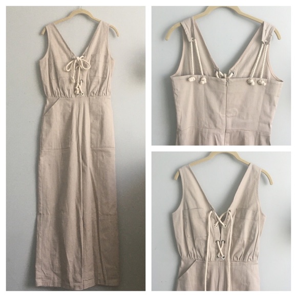 NWT Minimal Nude Utility Jumpsuit - Picture 4 of 11